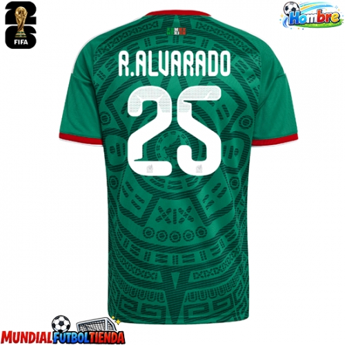Camiseta México Roberto Alvarado #25 Primera Equipación Replica Mundial 2026 mangas cortas